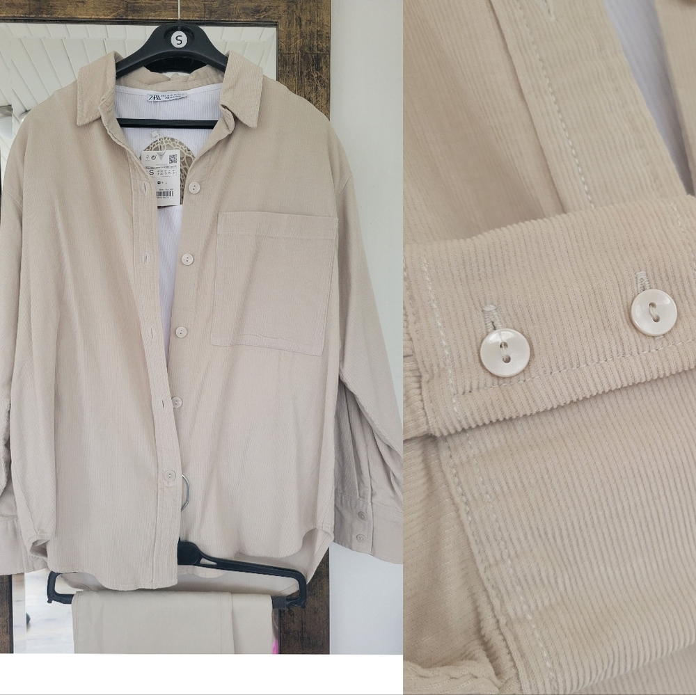 Oversized corduroy shirt - Picture 1 of 5